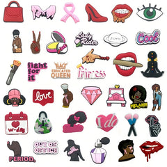 38Pcs Makeup Shoe Charms For Clogs Garden Shoes DIY Accessories
