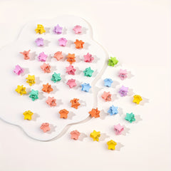 40pcs Random Small Butterfly Star Shaped Claw Clip Hairpin Hair Accessories