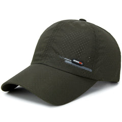 Summer Breathable Perforated Baseball Cap Adjustable Sports Cap