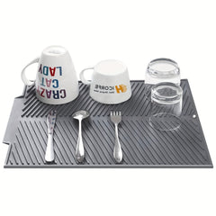 Silicone Dish Drying Mat Eco Friendly Heat Resistant Pad for Kitchen Counter