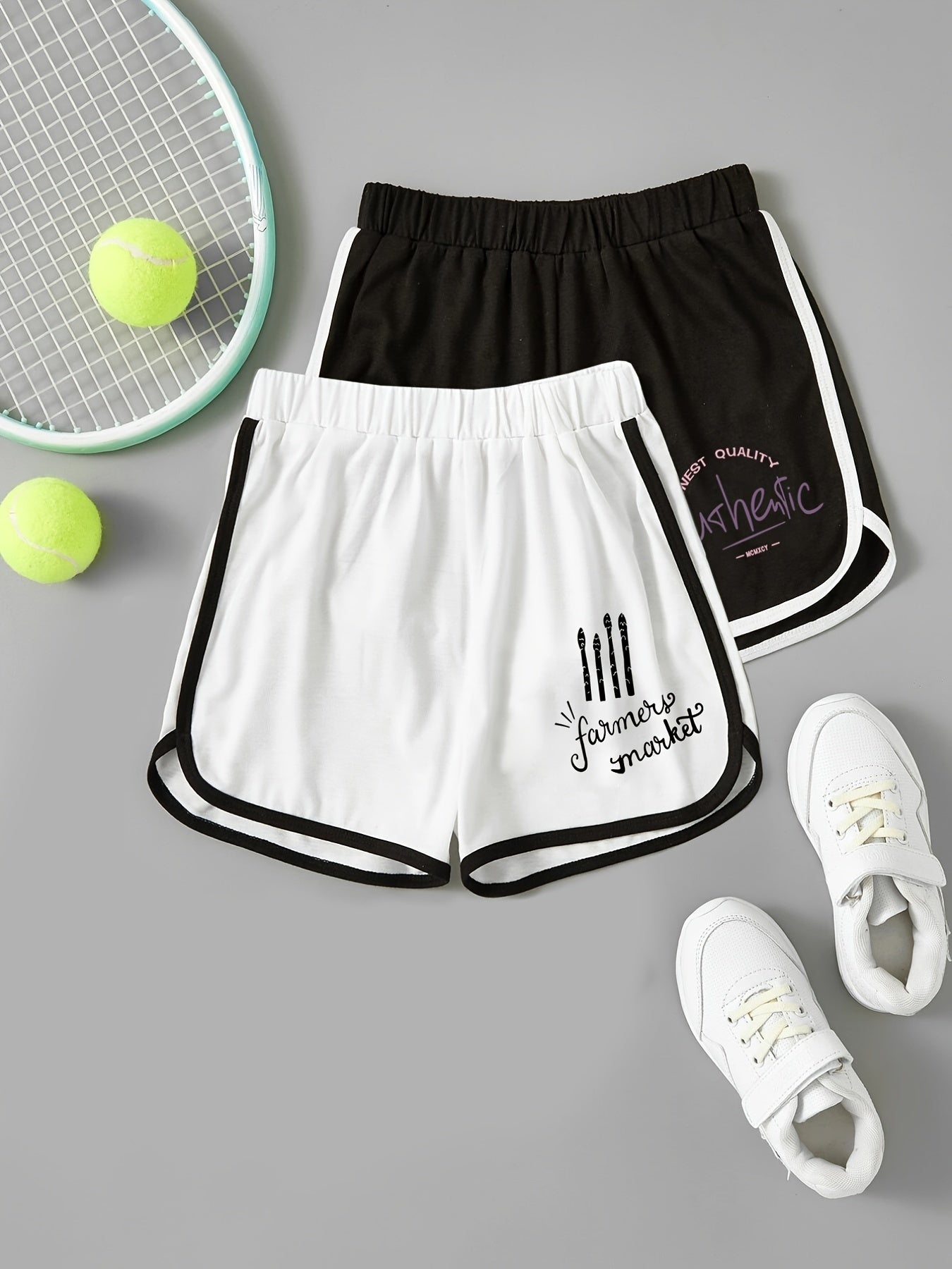 2pcs Toddler Girls Casual Shorts Kids Summer Bottoms