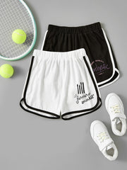 2pcs Toddler Girls Casual Shorts Kids Summer Bottoms