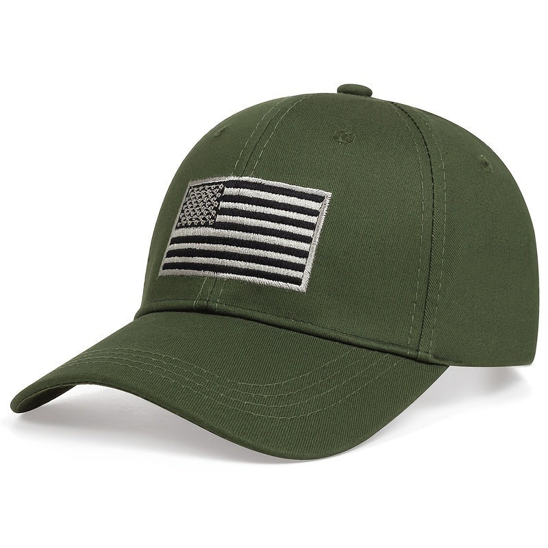 American Flag Embroidered Baseball Cap