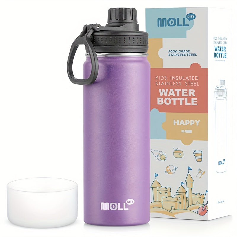 22oz Leakproof Insulated Water Bottle