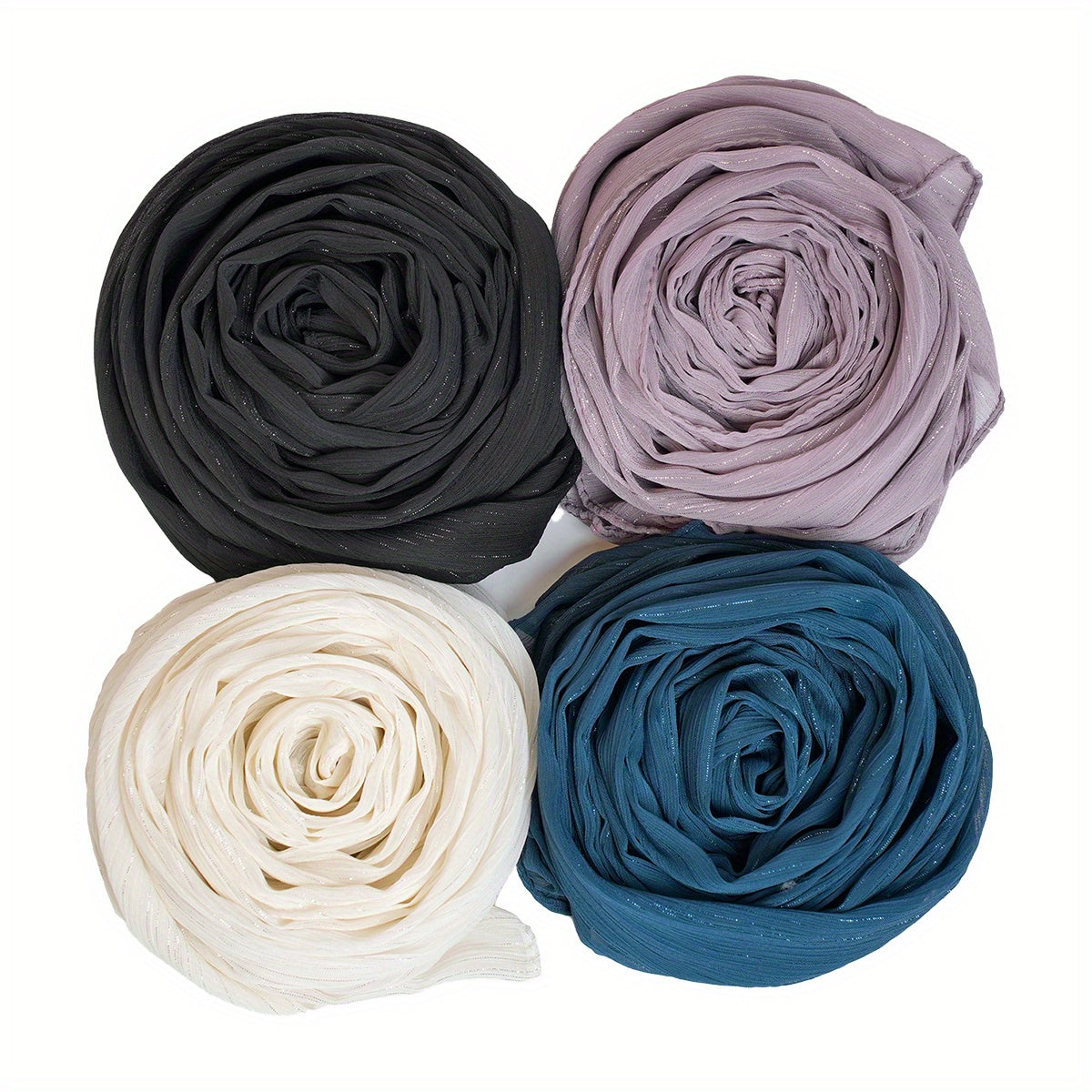 Hot Stamping Solid Glitter Scarf Shawl for Women