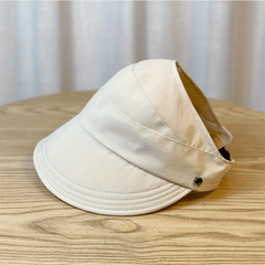 Casual Visor Hat Solid UV Protection Lightweight Sun Hat Wide Brim