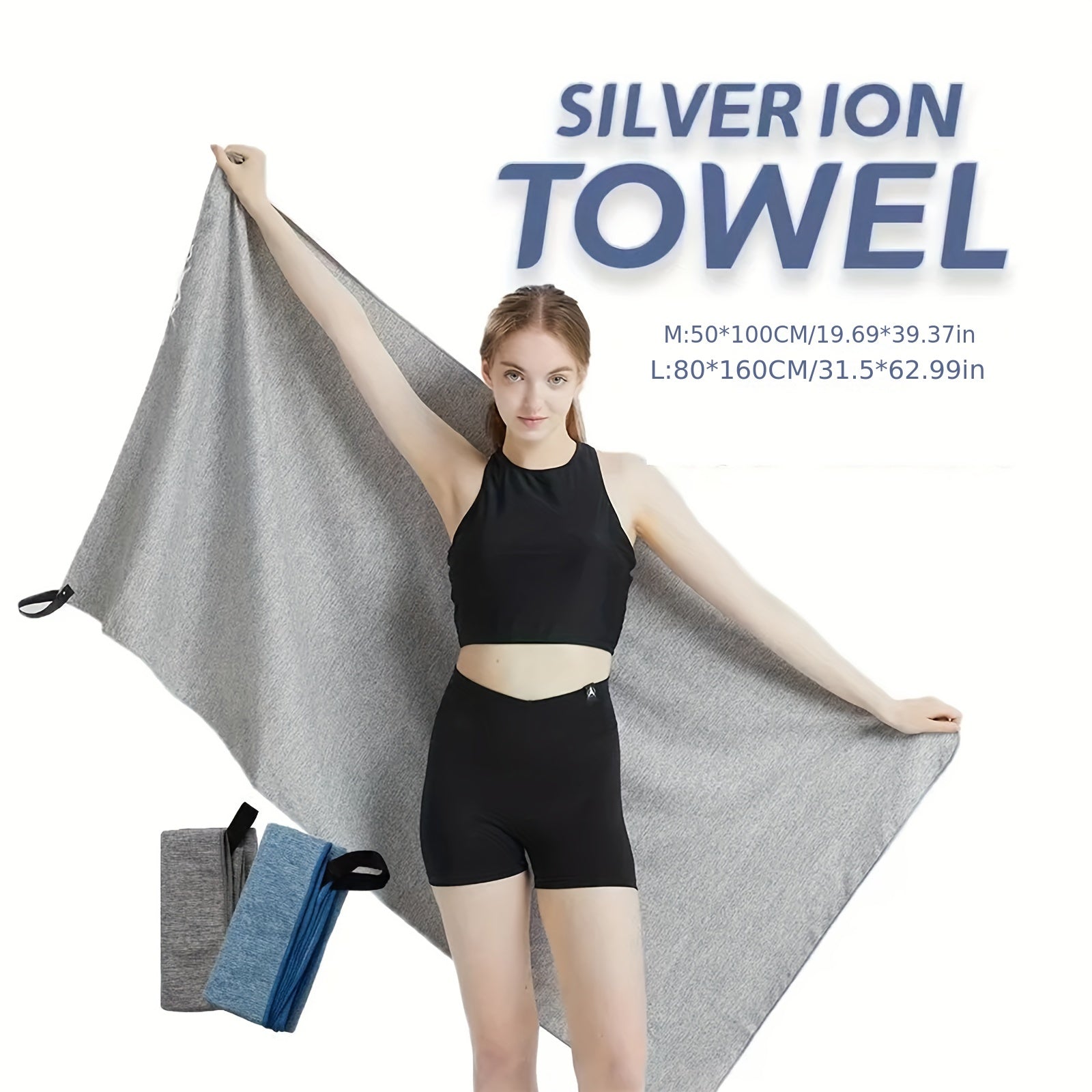 Double Sided Velvet Beach Towel Sports Towel Quick Drying