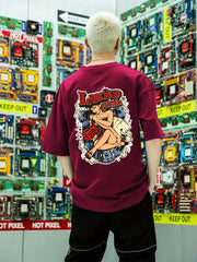 Men's Lucky Game Back Print Graphic Tee