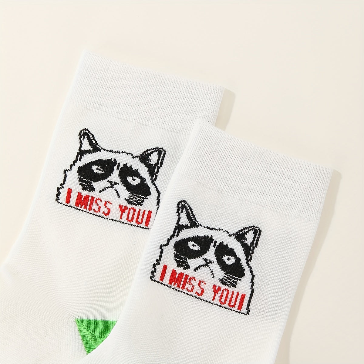 5 Pairs Letter Print Socks Comfy & Breathable Street Mid Tube Socks