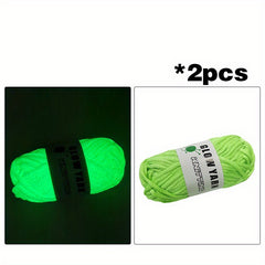 Glow in the dark Wool Soft Knitting Luminous Wool DIY Knitting Doll Bag Scarf