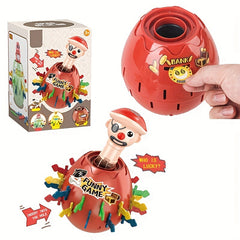 Kids Pirate Barrel Prank Toy Piggy Bank Wooden Barrel Sword Insert Spoof Game