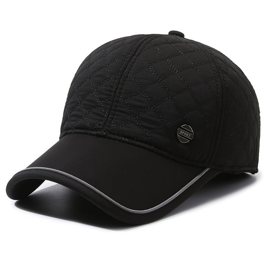 Men's Winter Baseball Cap With Earflaps Warm Hat