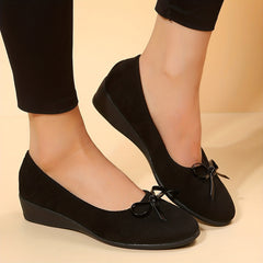 Women's Bowknot Wedge Shoes Lightweight & Comfortable