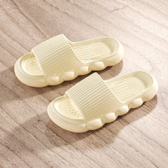 Women's Platform Cloud Slippers Open Toe Non-slip Bathroom Shoes