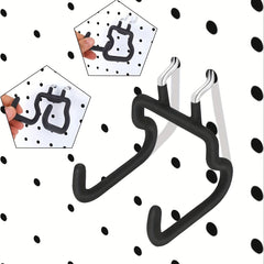 6pcs Nail Plate Drilling Racks Nail Plate Hanging Hooks Nail Plate Storage Rack