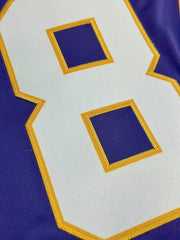 Men's No. 18 Rugby Jersey V Neck Short Sleeve Purple