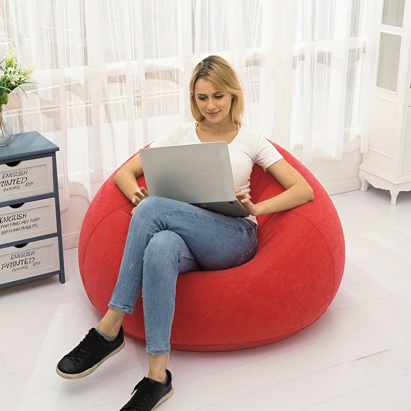 Foldable Spherical Sofa Space saving Home Bean Paste Sand Bag Leisure Chair