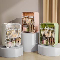 Makeup Organizer Large Capacity with Brush Holder