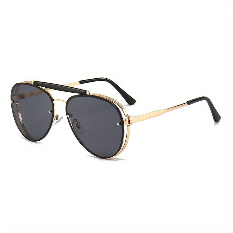 Double Bridge Aviator Sunglasses Gradient UV400 Sun Shades
