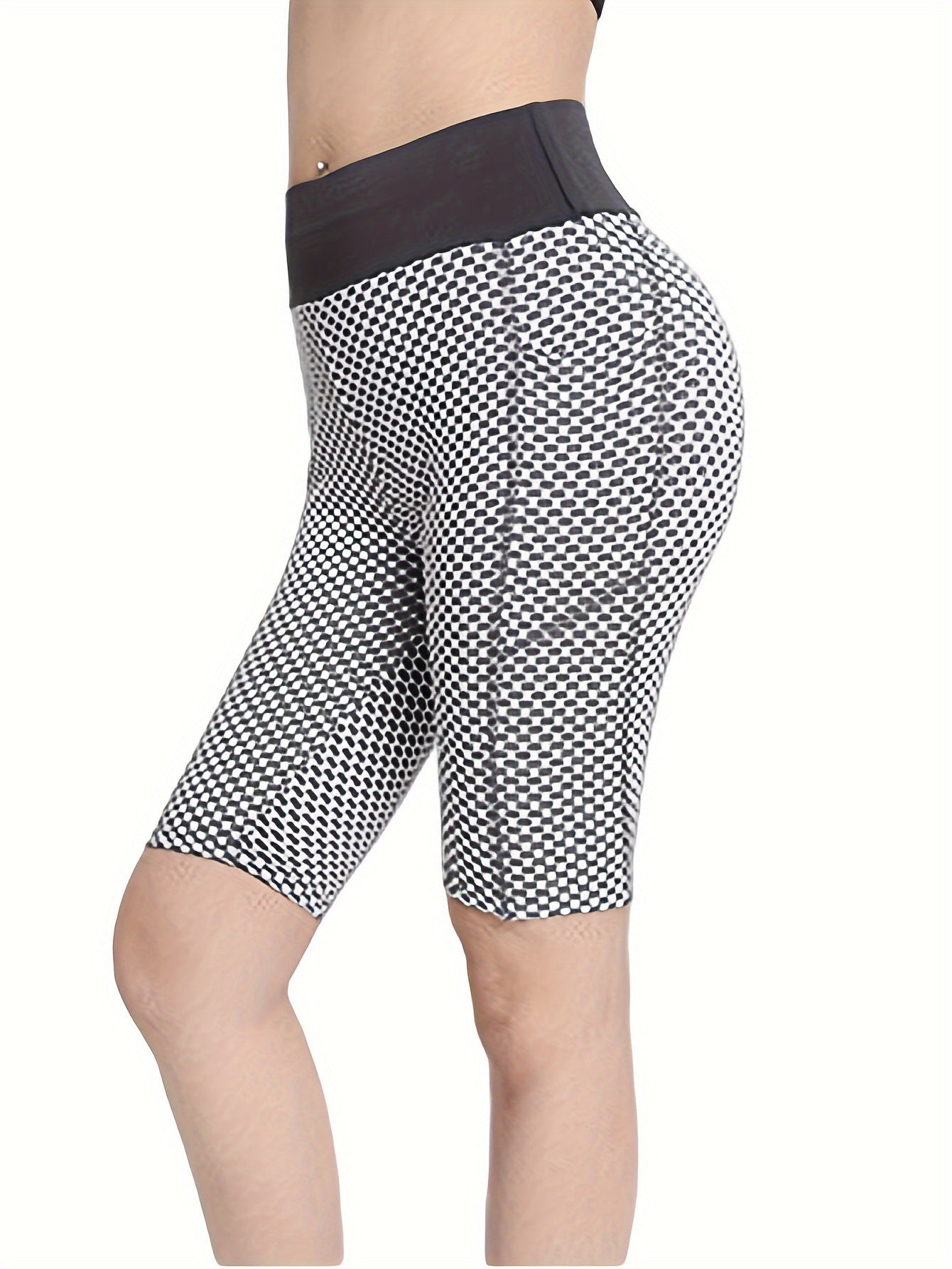 High Waist Yoga Pocket Shorts Sports Running Fitness Athletic Shorts