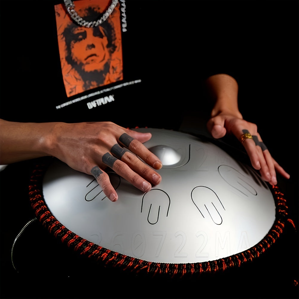 Handpan Drum 9 Note D Minor 35 56 Cm Tambor Yoga Meditation Music Drum