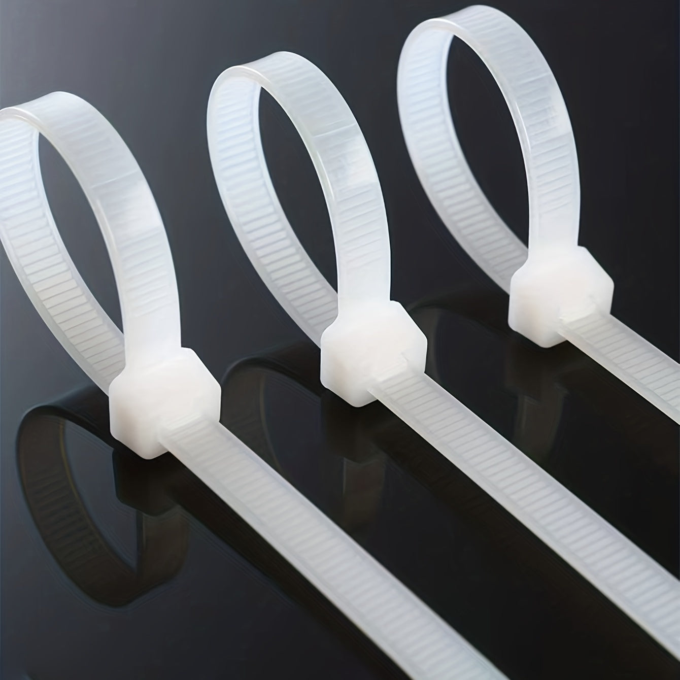 100pcs Cable Zip Ties 7.87inch Self Locking Nylon Cable Tie Wraps