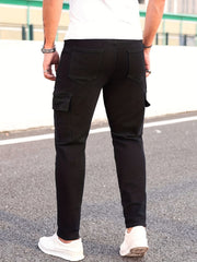 Slim Fit Mid Stretch Jeans Mens Denim Pants Spring Summer