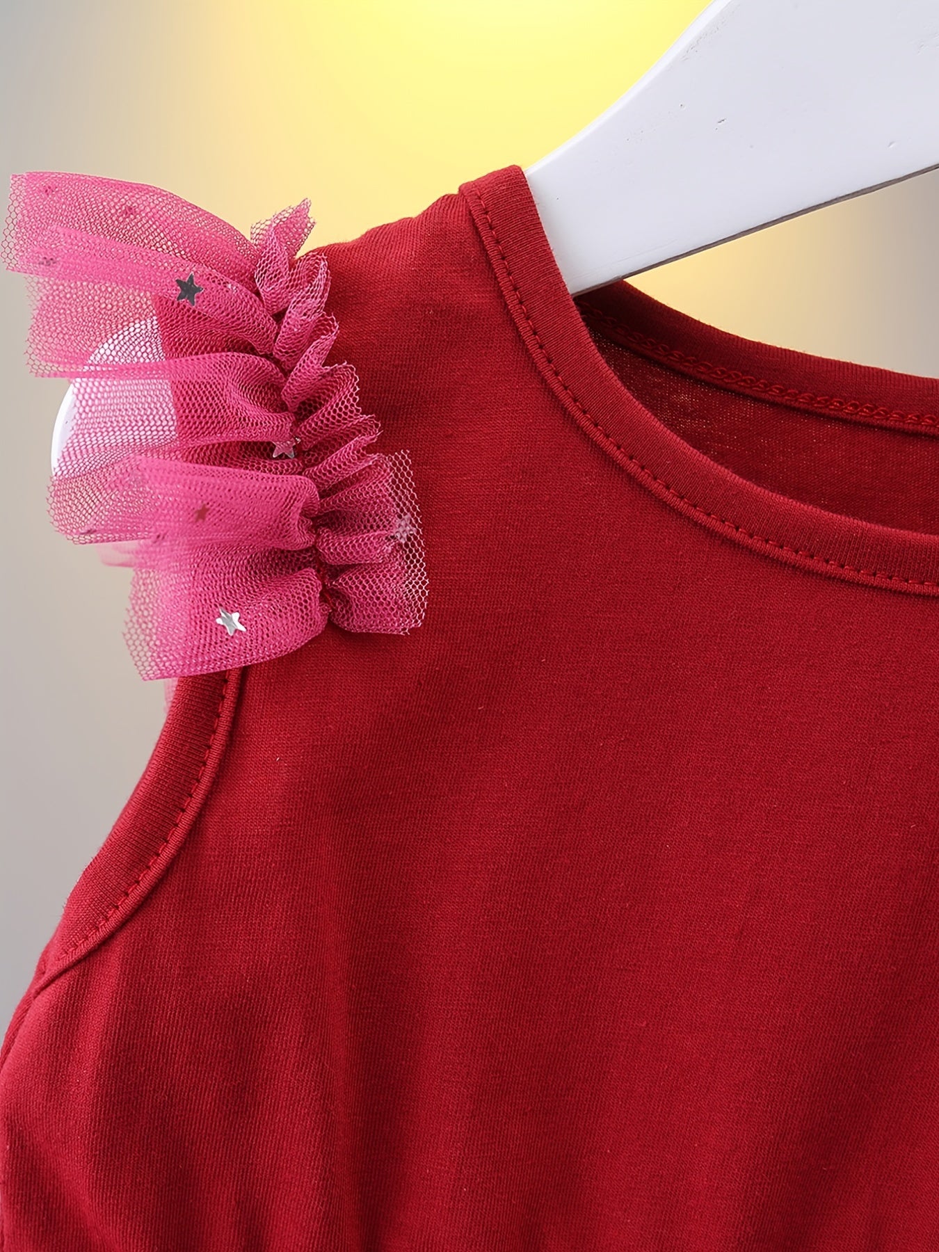 Girls Tulle Ruffles Sleeveless Princess Dress Kids Summer Clothes
