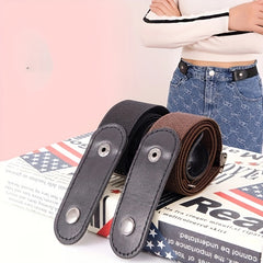 Striped Invisible Elastic Belt Lazy Belt