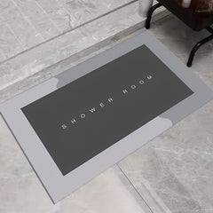 Ultra Soft Diatom Mud Mat, Water Absorbent Bath Rug, Non Slip Shower Carpet