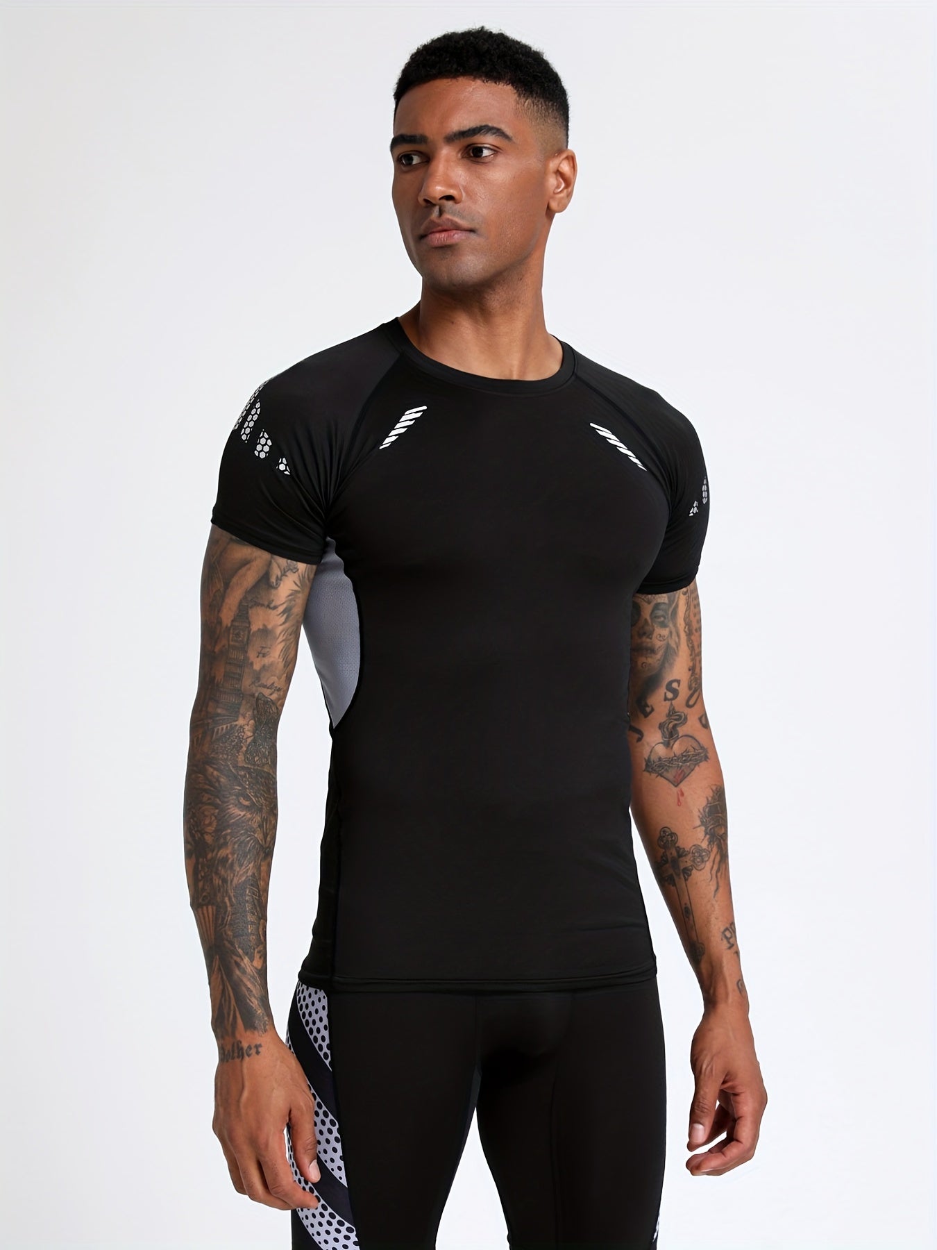 Men's Quick Dry Sports T Shirt High Stretch Compression