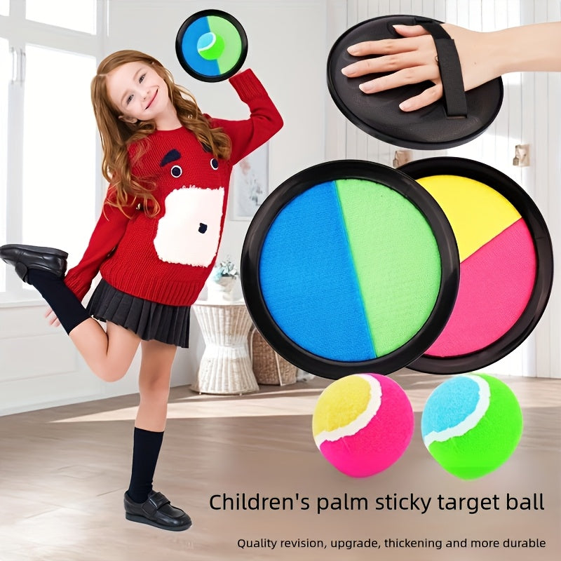 Sticky Ball Game Set with Suction Cup - Interactive Throw and Catch Toy