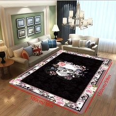 Halloween Skull Printed Carpet 80x119