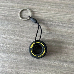 F1 Soft Glue PVC Tire Key Chain Car Pendant