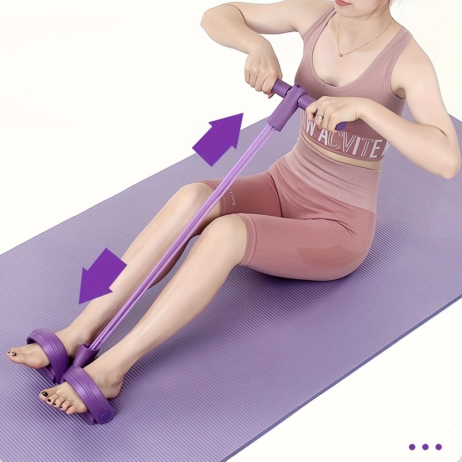 Solid Pedal Puller Elastic Resistance Leg Trainer Home Yoga Sit up Aid