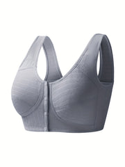 Front Buckle Wireless Push Up Bra for Women