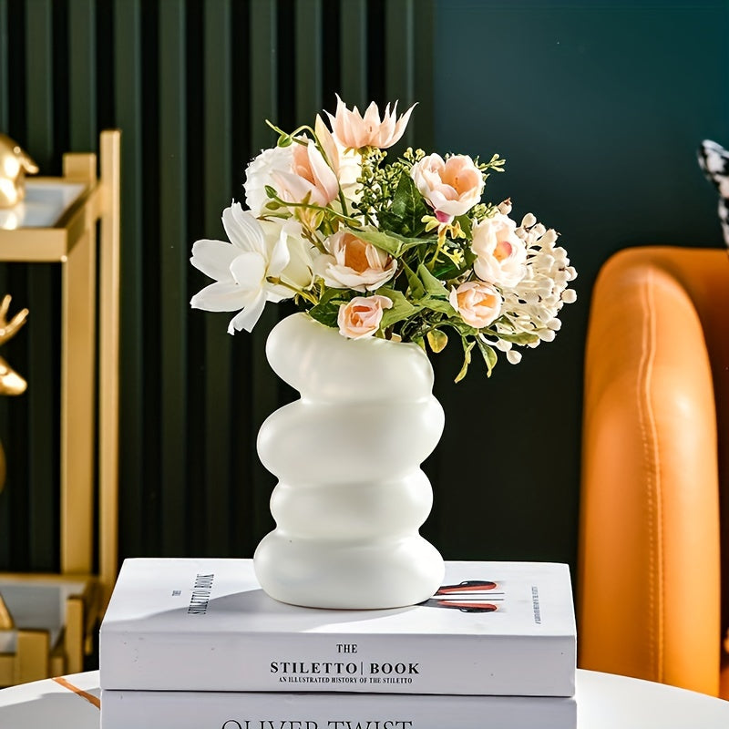 Nordic Style Spiral Vase Creative Flower Arrangement Container