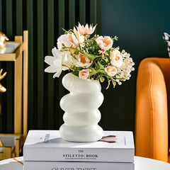 Nordic Style Spiral Vase Creative Flower Arrangement Container