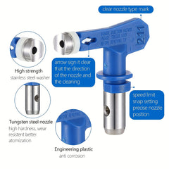 4pcs Reversible Spray Tip Airless Nozzles for Home Building Deck & Fence Paintin