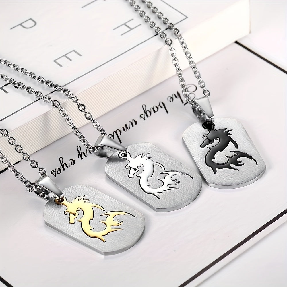 Dragon Pendant Necklace Holiday Party Gift Boys and Girls Accessories