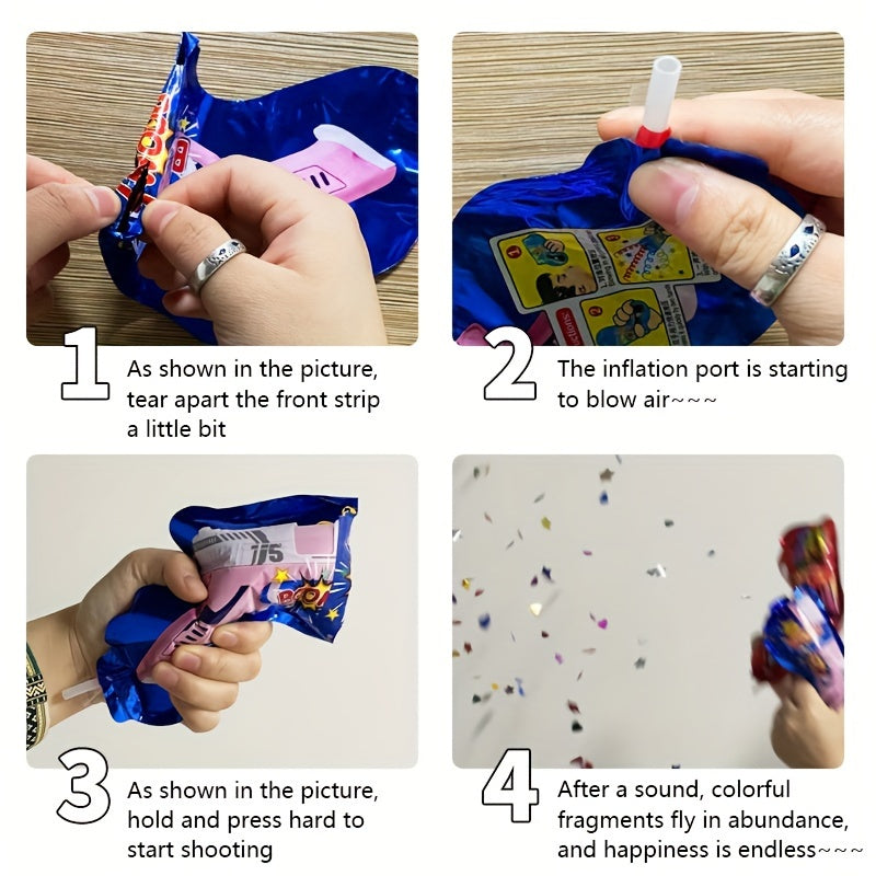 12pcs Handheld Fireworks Gun Party Props Celebration