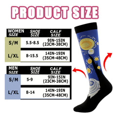 Novelty Pattern Men's Compression Sport Socks