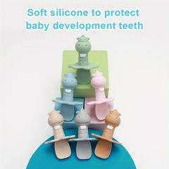 Baby Silicone Chewable Toddler Spoon for Self Feeding