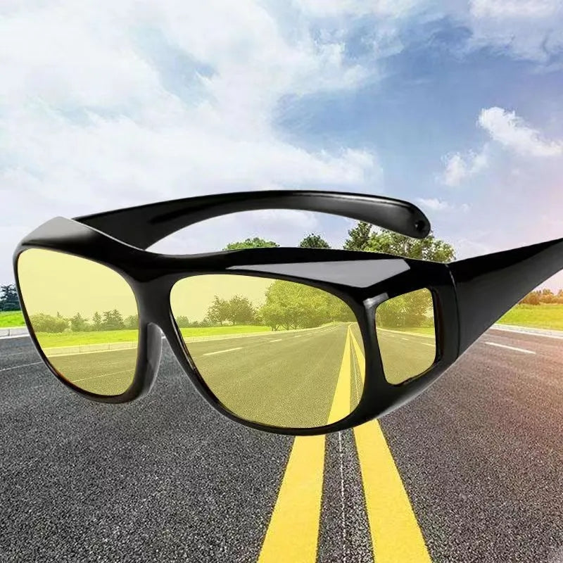 Men's Cycling Sports Sunglasses Large Frame Night Vision Goggles