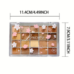 20 Shade Pearly Matte Eyeshadow Palette, Brown Milk Tea Tone