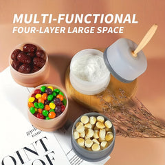 2pcs Portable Formula Containers Pink