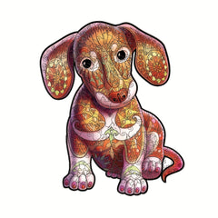 Wooden Puzzle Dog Pattern Wall Hanging Game Toy