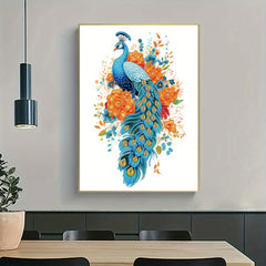 Peacock Pattern Diamond Painting Kit - DIY 5D Partial Diamond Art