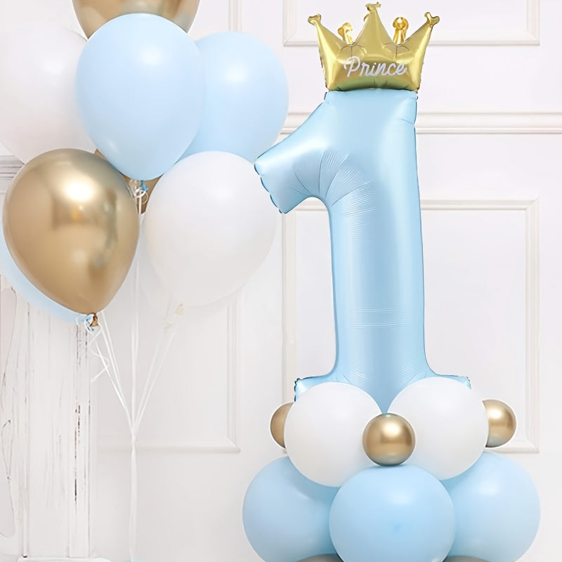 Pink Princess Or Prince Aluminum Foil Balloon Birthday Party Decoration