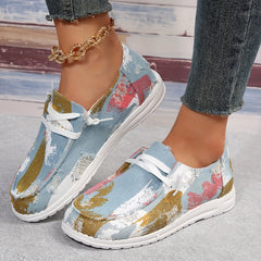 Women's Printed Canvas Shoes Lightweight Comfortable Sports Shoes